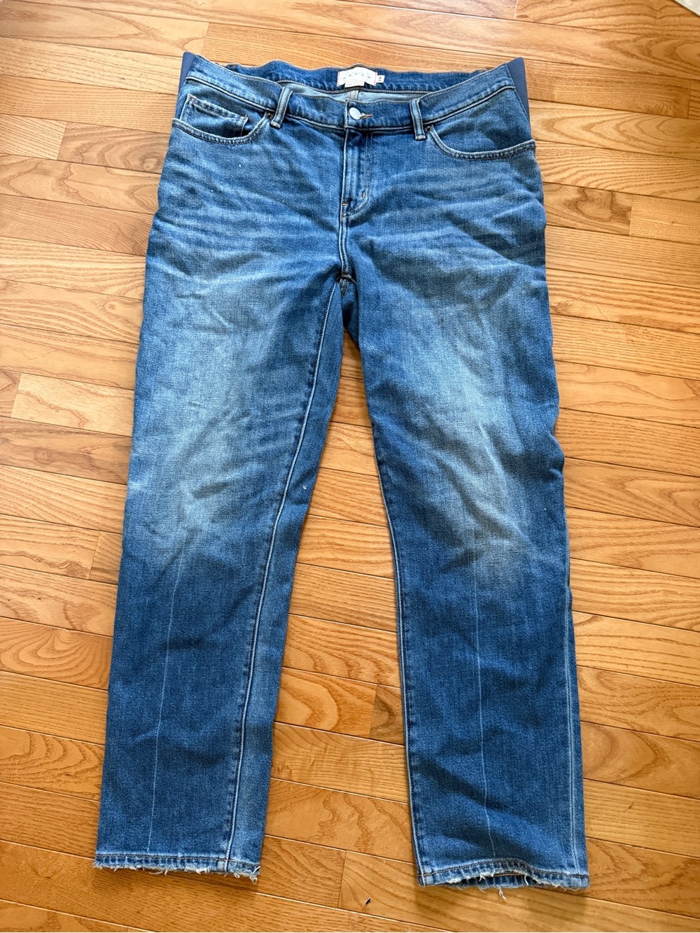 Hatch Slim Straight Denim Jeans in Blue Wash